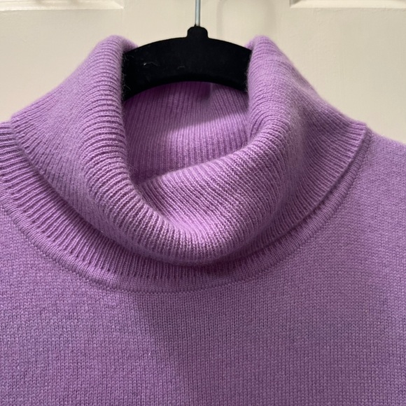 Charter Club Lavender Cowl Neck Sweater - Picture 2 of 8